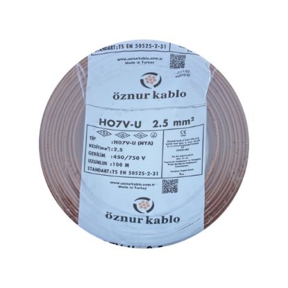 Öznur 2,5 NYA Kablo (Kahverengi) resmi