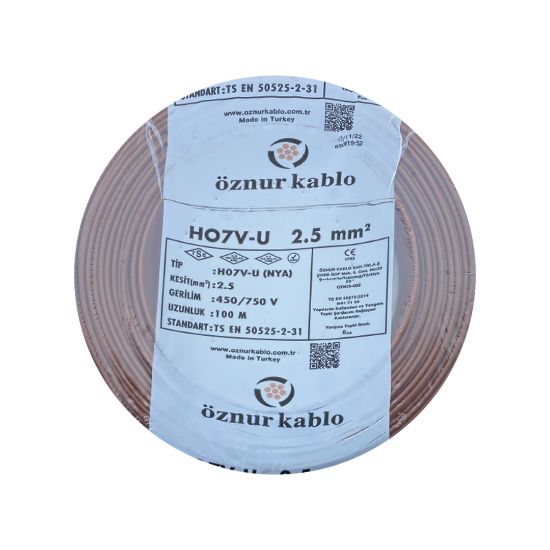 Öznur 2,5 NYA Kablo (Kahverengi) resmi