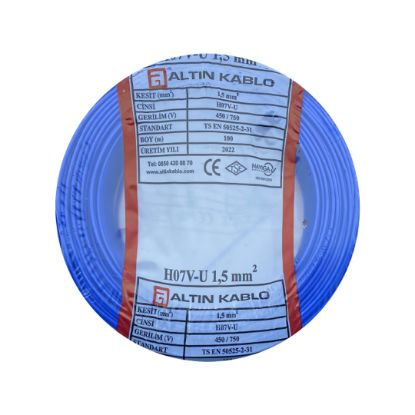 Altın 1,5 NYA Kablo (Mavi) resmi