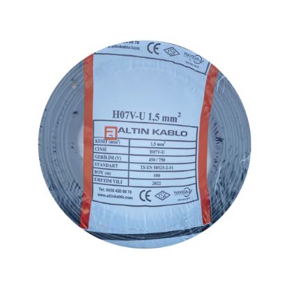 Altın 1,5 NYA Kablo (Siyah) resmi