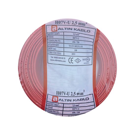 Altın 2,5 NYA Kablo (Kırmızı) resmi