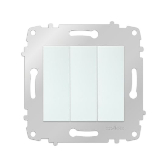 Ovivo Grano Üçlü Anahtar (Beyaz) resmi