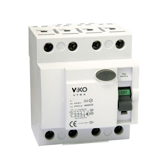 Viko 4x40A 300mA Trifaze Kaçak Akım Sigorta Rölesi resmi