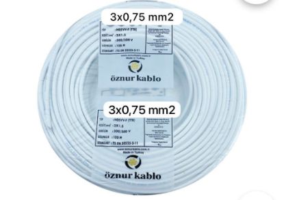 Öznur 3x0,75 TTR Kablo resmi