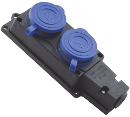 Orel 1x16 Monofaze Kauçuk 2'li Grup Priz resmi