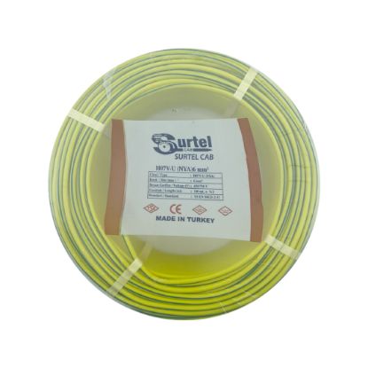 Surtel 6 mm NYA Kablo (Sarı-Yeşil) resmi