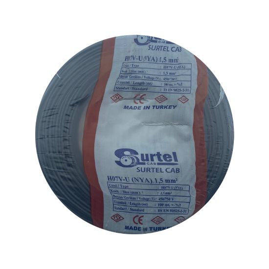 Surtel 1,5 NYA Kablo (Siyah) resmi