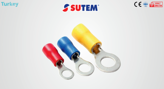 4,00-6,00mm M4 SARI Yuvarlak Tip Kablo Pabucları resmi