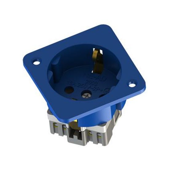 Nead 1x16 Makine ve Pano Priz 45° (Mavi) resmi