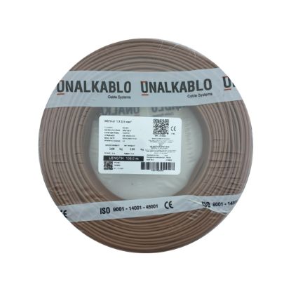 Ünal 2,5 NYA Kablo (Kahverengi) resmi