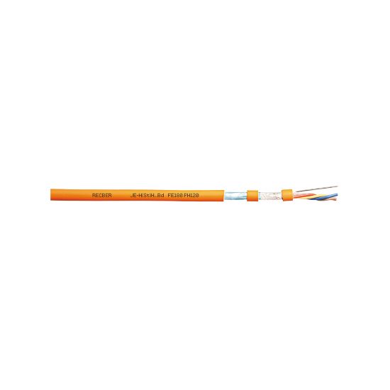 Reçber JE-H(St)H…Bd FE180 PH120 2X2X1,5 mm²+1,5 mm² Yangına Dayanıklı Yangın Alarm Kablosu resmi