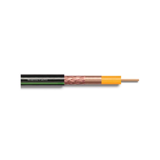 Reçber RG 6 U/4 PHY-PVC Class C Cu/Al Koaksiyel Kablosu resmi
