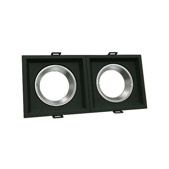 Fuplast İkili Siyah+Krom Dekoratif Çerçeve resmi