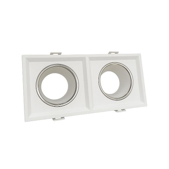 Fuplast İkili Beyaz+Krom Dekoratif Çerçeve resmi