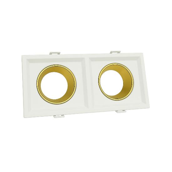 Fuplast İkili Beyaz+Gold Dekoratif Çerçeve resmi