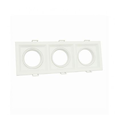 Fuplast Üçlü Beyaz+Beyaz Dekoratif Çerçeve resmi