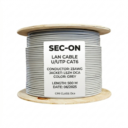 SEC-ON Cat6 Halojenfree Yanmaz (Bakır) Data Kablosu resmi