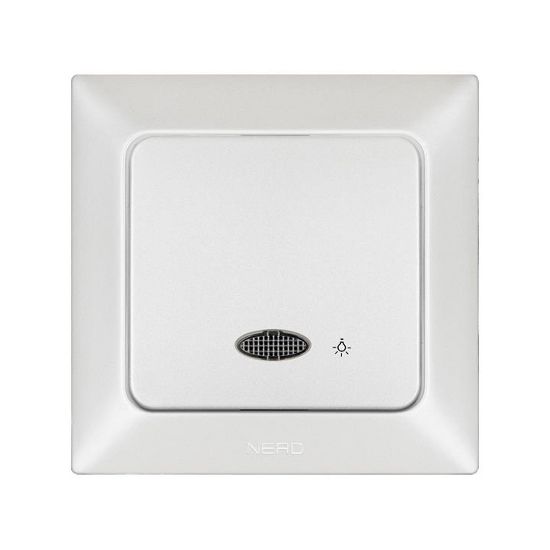 Nead Aras Beyaz İnci Işıklı Light Anahtar resmi