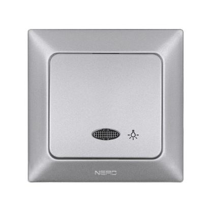 Nead Aras Gümüş Işıklı Light Anahtar resmi