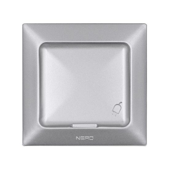 Nead Aras Gümüş Kapaklı Topraklı Priz resmi