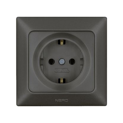 Nead Aras Füme Topraklı Priz resmi